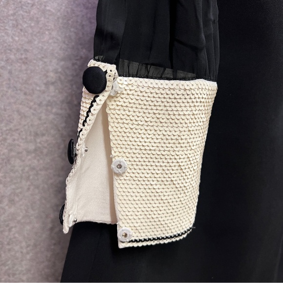 ✈️Sold! Miumiu Sequin Black and White Dress - Picture 10 of 14